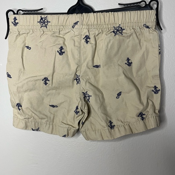 Carter’s Beige And Blue Nautical Print Shorts, Baby Boys Size 6 Months - Picture 2 of 3